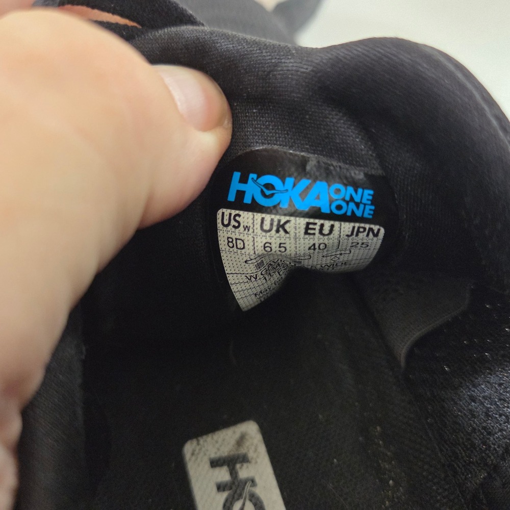 Hoka One One Gaviota 5 Black White Running Shoes Womens 8 Wide 8D 1134459 - Picture 6 of 6